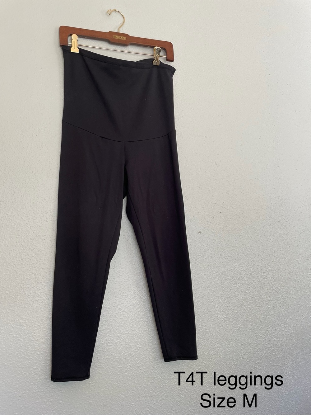 Black High-Waist Maternity Leggings